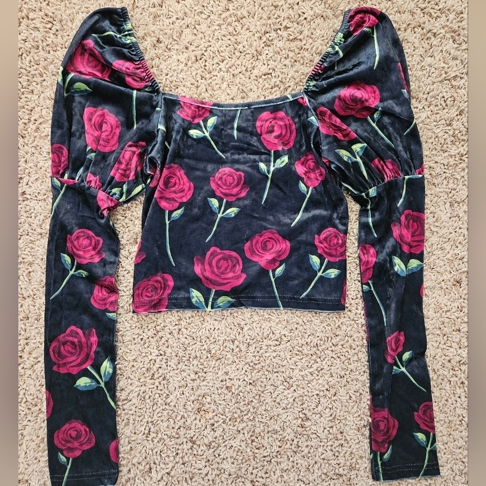 NWT Dolls Kill Delia's Juliet Rose Top - small - Picture 8 of 10